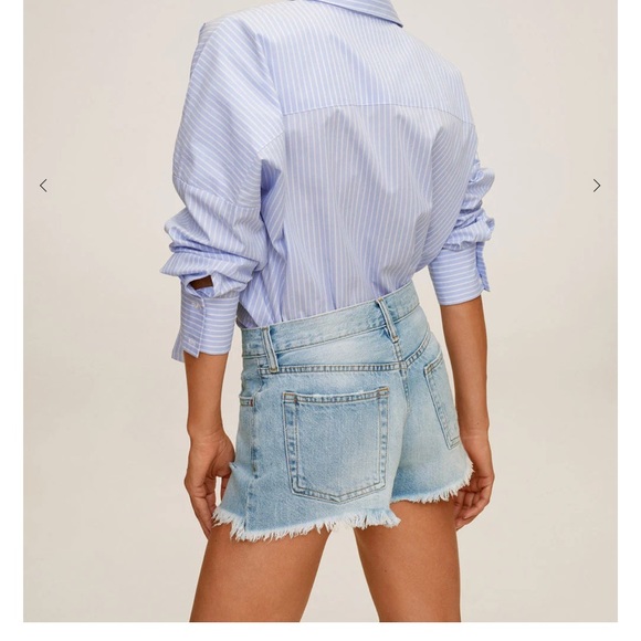 MANGO mid rise ripped shorts - Picture 4 of 8